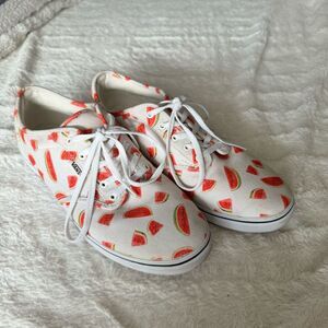 Vans Womens Size 10 Watermelon Print Low Top Sneakers